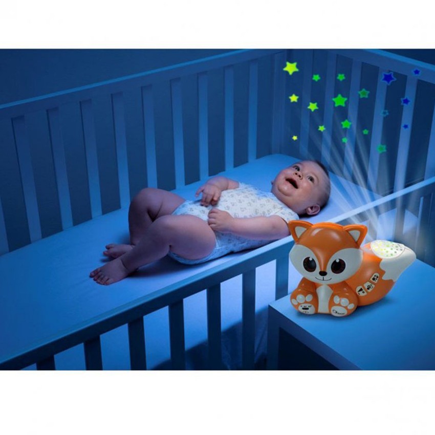 Χαρακτηριστικά Προϊόντος:Βάλτε τον μουσικό προτζέκτορα Foxy στο κομοδίνο των μωρών σας για να τα συνοδεύσετε κατά τη διάρκεια των γλυκών ονείρων τους.