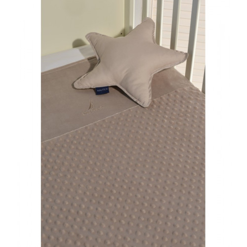 BABY OLIVER NAUTICA DES 904 ΚΟΥΒΕΡΤΑ MINKY MΠΕΖ ΔΙΠΛΗΣ ΟΨΗΣ 46-6725/904