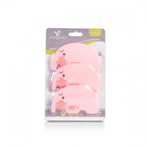 ΑΣΦΑΛΕΙΑ ΝΤΟΥΛΑΠΙΩΝ CANGAROO 3ΤΕΜ HENRY PINK 3800146267704
