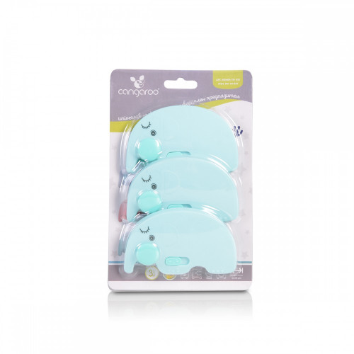 ΑΣΦΑΛΕΙΑ ΝΤΟΥΛΑΠΙΩΝ CANGAROO 3ΤΕΜ HENRY TURQUOISE 3800146267728