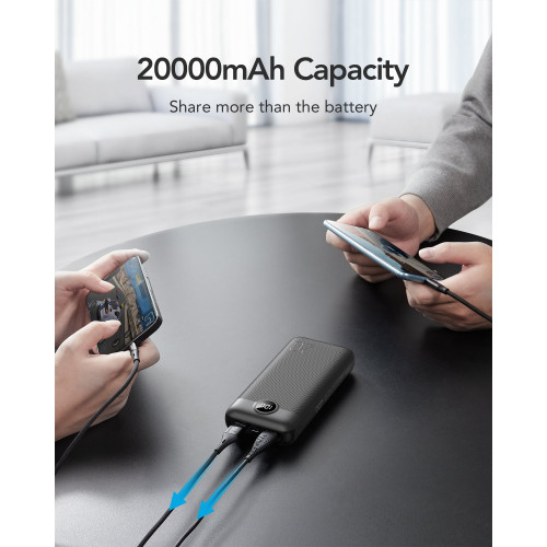 Veger VP2039 Power Bank 20000mAh με 2 Θύρες USB-A Μαύρο (6970453554150)
