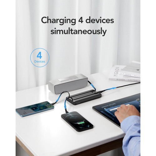 Veger VP1116 Power Bank 10000mAh με Θύρα USB-A και Θύρα USB-C Μαύρο (6970453554204)