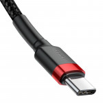 Baseus Cafule Braided USB 2.0 Cable USB-C male - USB-C male Μαύρο 2m (CATKLF-H91)