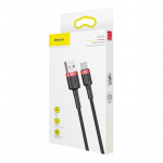 Baseus Cafule Braided USB 2.0 Cable USB-C male - USB-A male Black/Red 3m (CATKLF-U91)