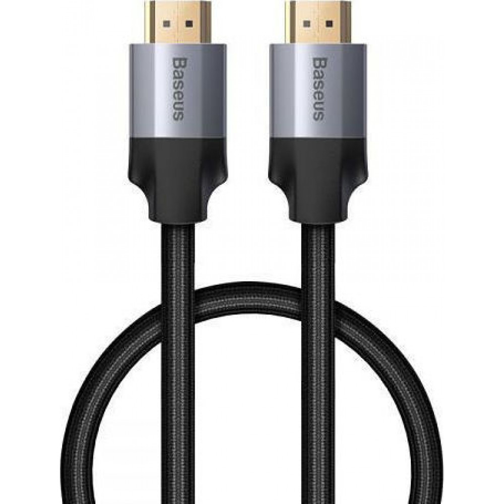 Baseus HDMI 2.0 Braided Cable HDMI male - HDMI male 5m Μαύρο Baseus HDMI 2.0 Braided Cable HDMI male - HDMI male 5m Μαύρο
