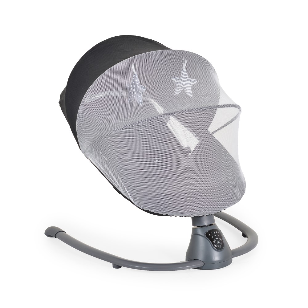 Ηλεκτρικό ριλάξ Zara της εταιρείας CangarooΤο ριλάξ Zara έχει 5 επίπεδα ταχύτητας με 3 επιλογές χρονοδιακόπτη και ανιχνευτή κίνησης.