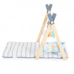 Το στρωματάκι παιχνιδιού δραστηριότητας είναι με 3 θέσεις παιχνιδιού - στην πλάτη, στην κοιλιά και σε καθιστή θέση.