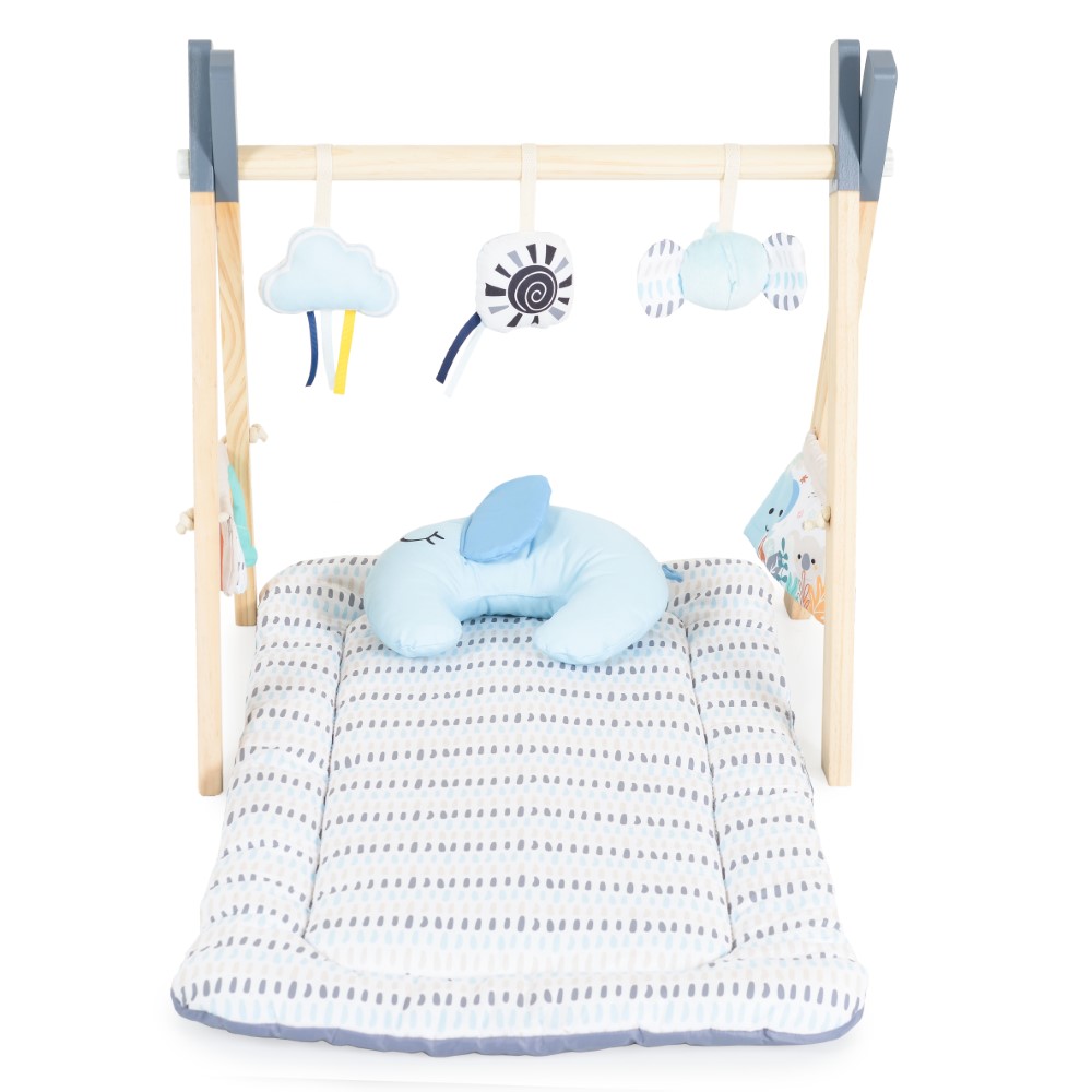 Το στρωματάκι παιχνιδιού δραστηριότητας είναι με 3 θέσεις παιχνιδιού - στην πλάτη, στην κοιλιά και σε καθιστή θέση.