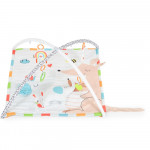 Γυμναστήριο με δραστηριότητων παιχνιδιού σε 3 θέσεις παιχνιδιού - στην πλάτη, στην κοιλιά και σε καθιστή θέση Περιλαμβάνει στο σετ πολλά παιχνίδια, μαξιλάρι και αποσπώμενες καμάρες παιχνιδιών.