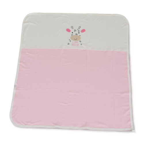 CANGAROO ΚΟΥΒΕΡΤΑ ΑΓΚΑΛΙΑΣ 90/100CM MUMS GIRAFFE PINK 3800146271312