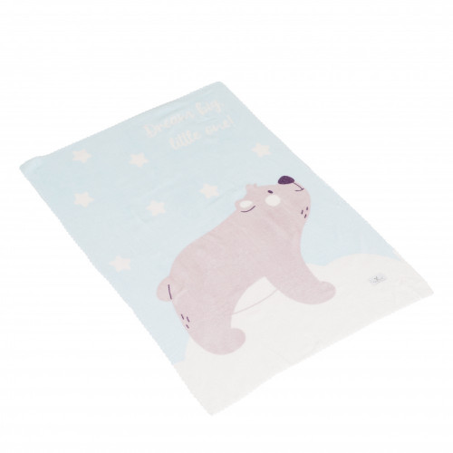 CANGAROO ΒΡΕΦΙΚΗ ΚΟΥΒΕΡΤΑ ΑΓΚΑΛΙΑΣ ΦΛΙΣ 70/100CM DREAMY BEAR BLUE 3800146271022