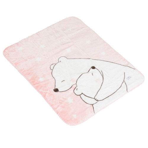 CANGAROO ΒΕΛΟΥΔΙΝΗ ΚΟΥΒΕΡΤΑ ΑΓΚΑΛΙΑΣ 80/110CM SOFTY SWEET HUGS PINK 3800146271183
