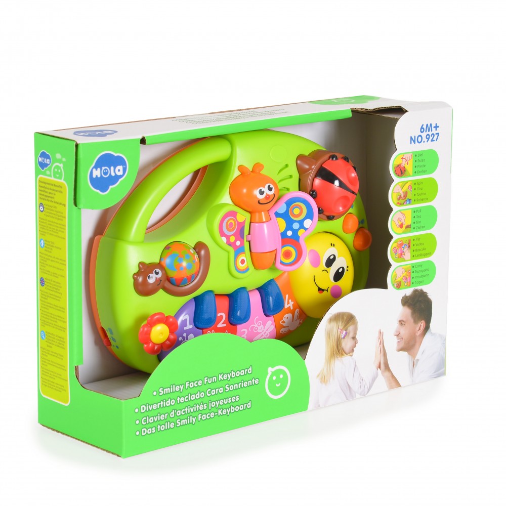 Η φωτογραφία δείχνει Μουσικό πιανάκι με μελωδίες ήχους αι φωτισμούςΚατάλληλο για 6+ μηνών βρέφηΔιαστάσεις: 18.