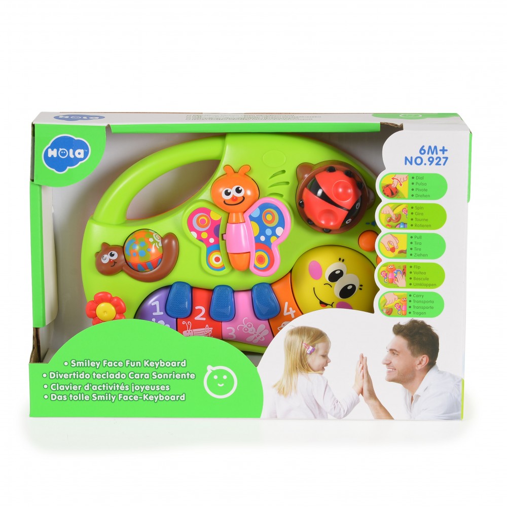 Η φωτογραφία δείχνει Μουσικό πιανάκι με μελωδίες ήχους αι φωτισμούςΚατάλληλο για 6+ μηνών βρέφηΔιαστάσεις: 18.