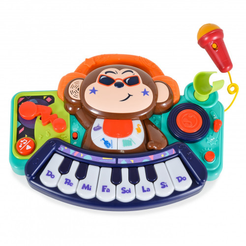 HOLA DJ MONKEY KEYBOARD ΔΙΑΔΡΑΣΤΙΚΟ ΠΙΑΝΟ ΜΕ ΜΙΚΡΟΦΩΝΟ 3800146224189