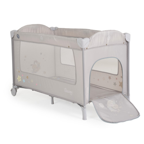 ΠΑΡΚΟΚΡΕΒΑΤΟ 2 ΕΠΙΠΕΔΩΝ MONI CANGAROO SLEEPY GREY 3800146249946