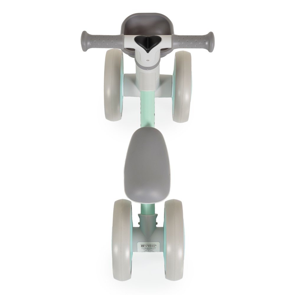 Το Mini Rider είναι ένα ελαφρύ και άνετο ποδήλατο ισορροπίας, κατάλληλο για παιδιά από 12 μηνών έως 3 ετών, με μέγιστη χωρητικότητα βάρους 20 κιλά.