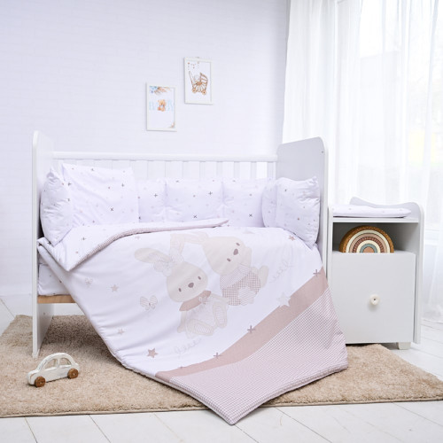 LORELLI ΣΕΤ ΠΡΟΙΚΑΣ ΜΩΡΟΥ ΚΟΥΝΙΑΣ 8 ΤΜΧ RANFORCE HONEY BUNNY BEIGE 20800056501