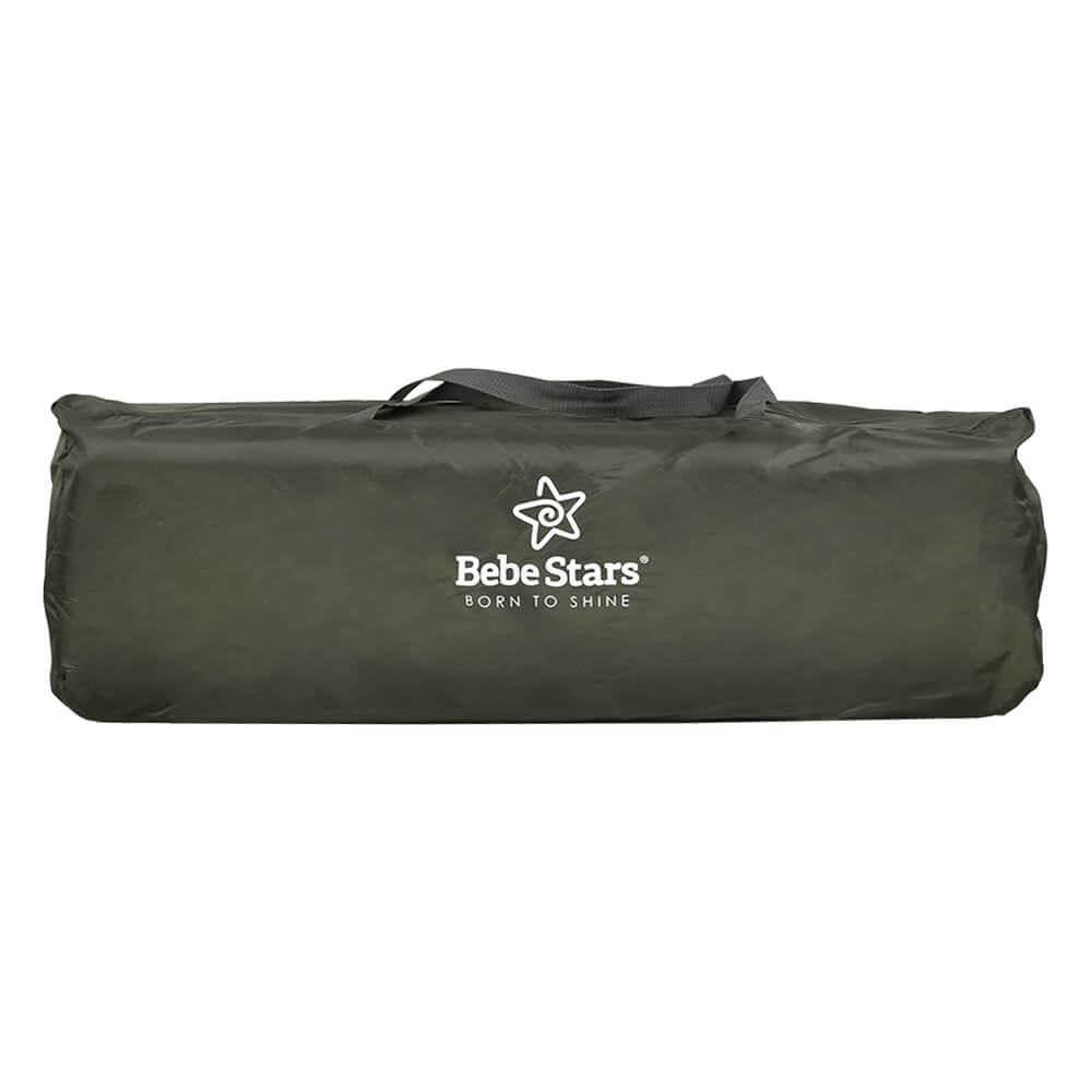 Η φωτογραφία δείχνει Το νέο παρκοκρέβατο Dreamer της Bebe Stars είναι ιδανικό για το σπίτι, αλλά και για μία εξόρμηση με το παιδί σας, καθώς είναι άνετο με μοντέρνο σχεδιασμό.