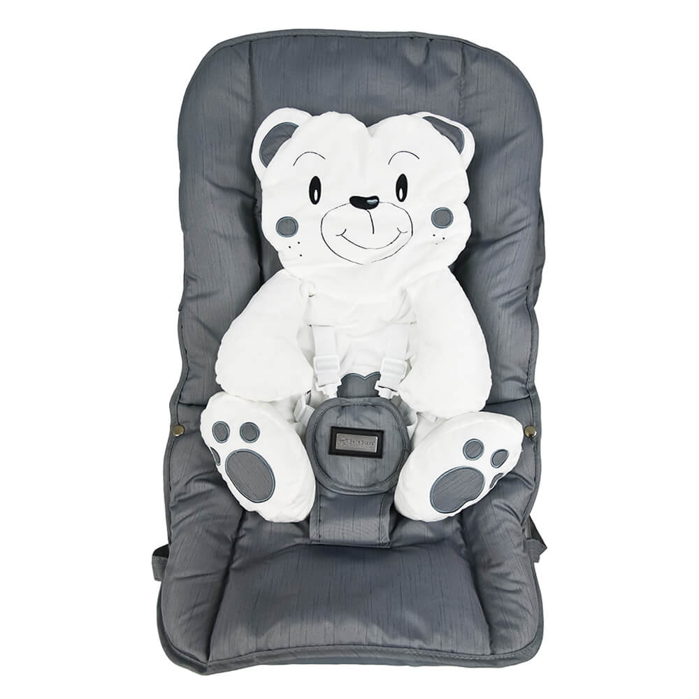 Η φωτογραφία δείχνει – Μοντέρνο ρηλάξ με ανατομική θέση, ιδανικό για νεογέννητα.