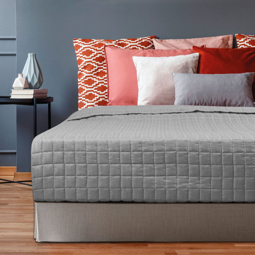 Κουβερλί μονό Oscar σε 10 χρώματα Art 1599 160x240  Γκρι Beauty Home