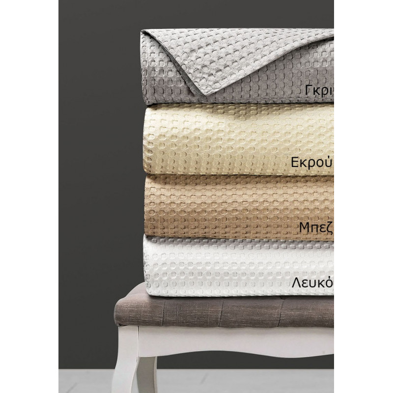 Πικέ κουβέρτα από 100% βαμβάκι.