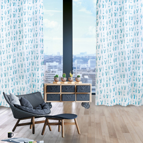 DAS HOME 2111 ΚΟΥΡΤΙΝΑ 140Χ260 ΜΕ ΤΡΟΥΚΣ