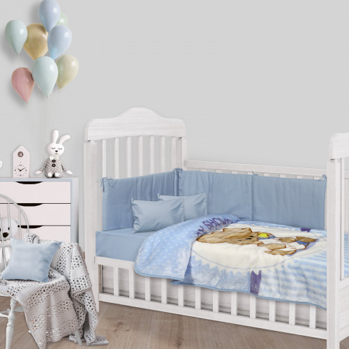 DAS BABY ΚΟΥΒΕΡΤΑ VELOUR 110X140 RELAX 6618 ΓΑΛΑΖΙΟ