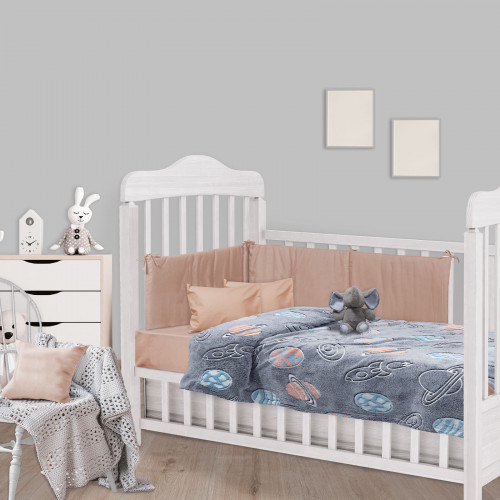 DAS BABY ΚΟΥΒΕΡΤΑ FLEECE 110Χ150 RELAX 4834 ΚΙΤΡΙΝΟ, ΜΠΛΕ