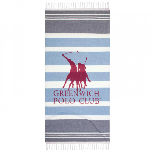 GREENWICH POLO CLUB ΠΕΤΣΕΤΑ-ΠΑΡΕΟ 80Χ170 3843 ΓΚΡΙ, ΡΟΖ