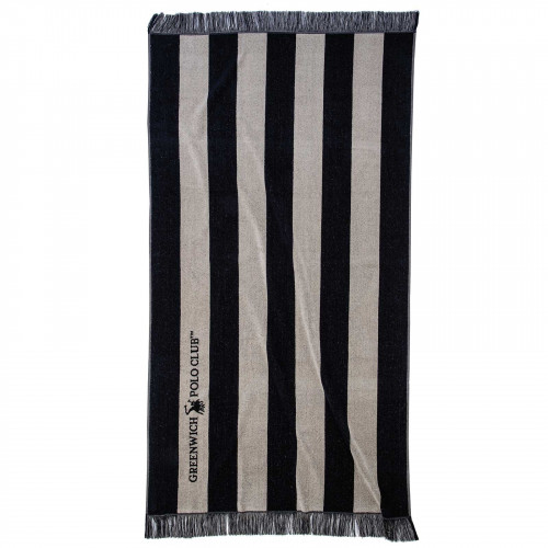 GREENWICH POLO CLUB ΠΕΤΣΕΤΑ ΘΑΛΑΣΣΗΣ 90Χ170 3727 ΜΑΥΡΟ, ΜΠΕΖ