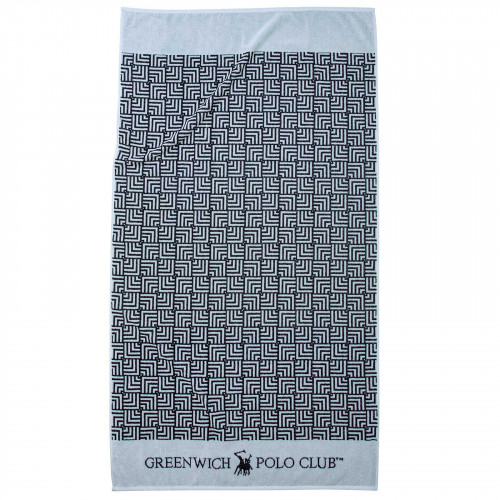 GREENWICH POLO CLUB ΠΕΤΣΕΤΑ ΘΑΛΑΣΣΗΣ 90Χ170 3731 ΓΚΡΙ, ΜΑΥΡΟ