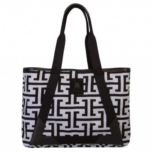 GREENWICH POLO CLUB ΤΣΑΝΤΑ ΘΑΛΑΣΣΗΣ 35Χ42Χ12 3839 ΓΚΡΙ, ΜΑΥΡΟ