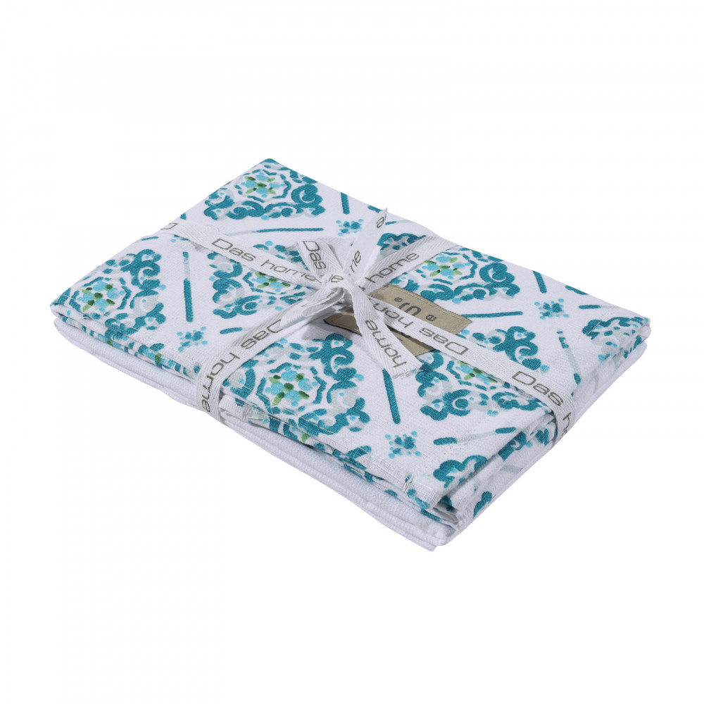 Η φωτογραφία δείχνει Δώστε χρώμα στη κουζίνα σας με το σετ ποτηρόπανα της Das home.