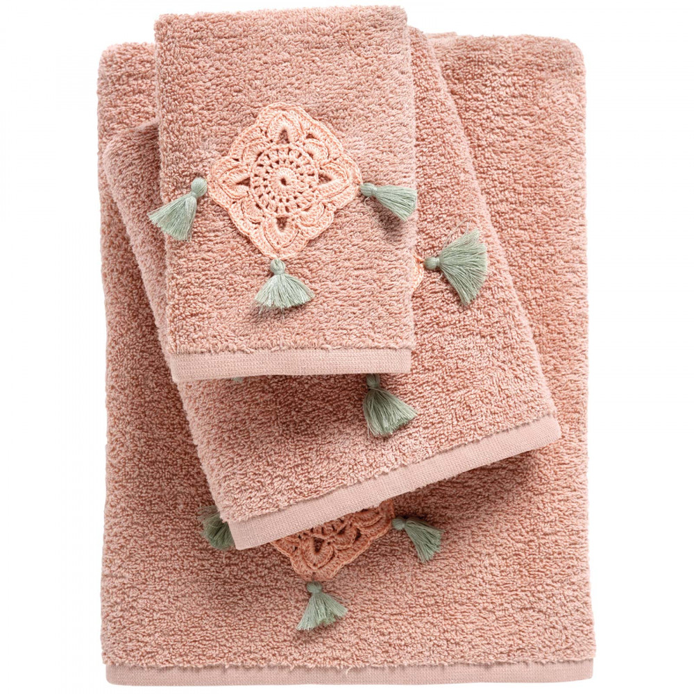 Η φωτογραφία δείχνει Σετ πετσέτες της σειράς Daily με πλεκτό σχέδιο.