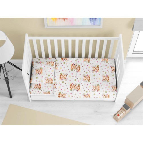 ΠΑΠΛΩΜΑΤΟΘΗΚΗ ΕΜΠΡΙΜΕ bebe Lion Cub 530 120X160 Beige Cotton 100%