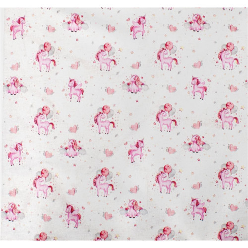 ΣΕΝΤΟΝΑΚΙ ΛΙΚΝΟΥ bebe Unicorn 208 80X110 White-Pink Cotton 100%