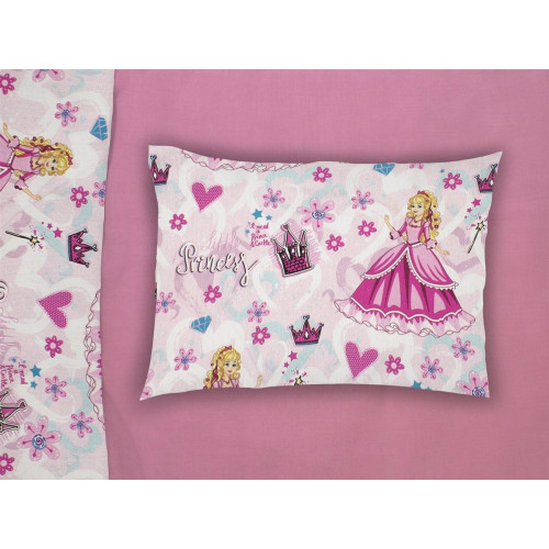 ΜΑΞΙΛΑΡΟΘΗΚΗ ΕΜΠΡΙΜΕ kids Princess 390 50X70 Pink Cott/Pol 70/30