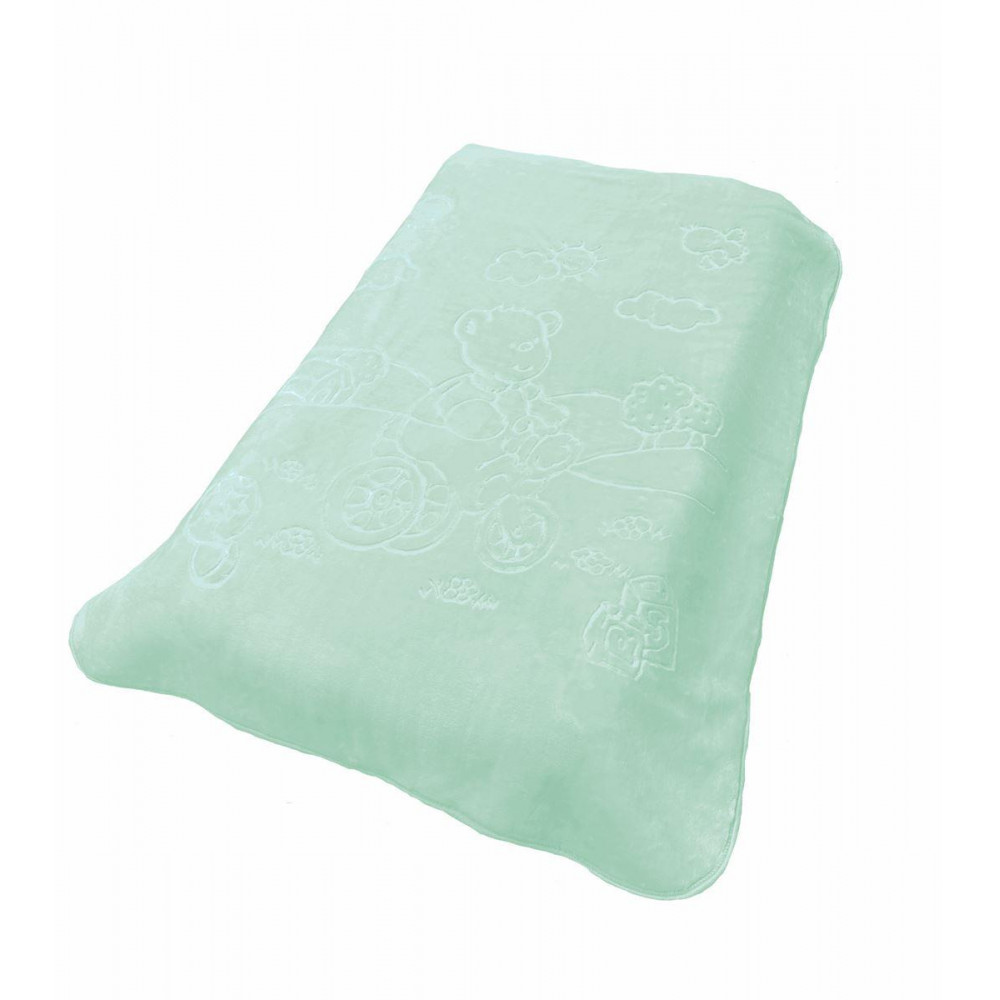 Ανάγλυφη βρεφική κουβέρτα βελουτέ, απαλή και ζεστή με γούνινη υφή και ανεξίτηλα χαρούμενα χρώματα διαστάσεων 110X140 cm, με βάρος 1.