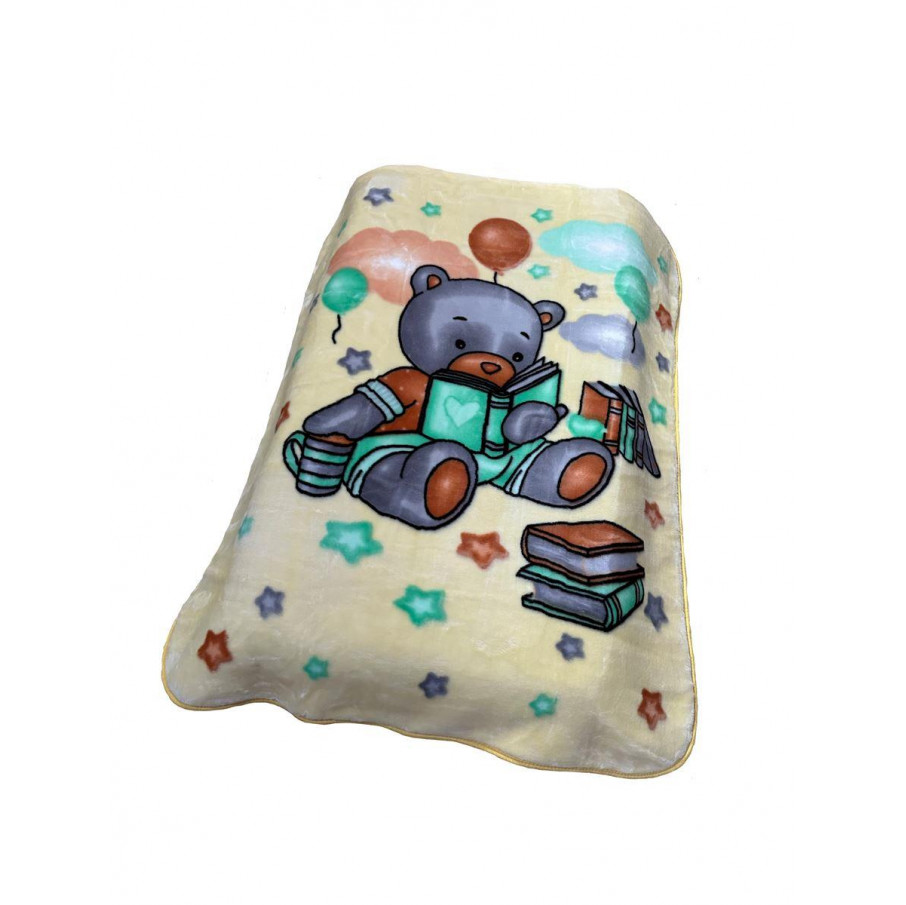 Βρεφική κουβέρτα βελουτέ, απαλή και ζεστή με γούνινη υφή και ανεξίτηλα χαρούμενα χρώματα διαστάσεων 110X140 cm, με βάρος 1.