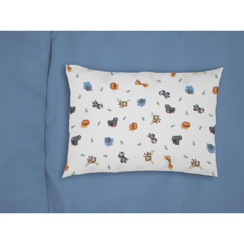 ΜΑΞΙΛΑΡΟΘΗΚΗ ΕΜΠΡΙΜΕ bebe Zoo 29 35X45 White 100% Cotton Flannel