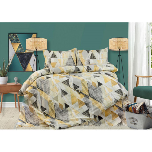 ΠΑΠΛΩΜΑΤΟΘΗΚΗ ΕΜΠΡΙΜΕ Geometrical 333 220X240 Beige 100% Cotton Flannel