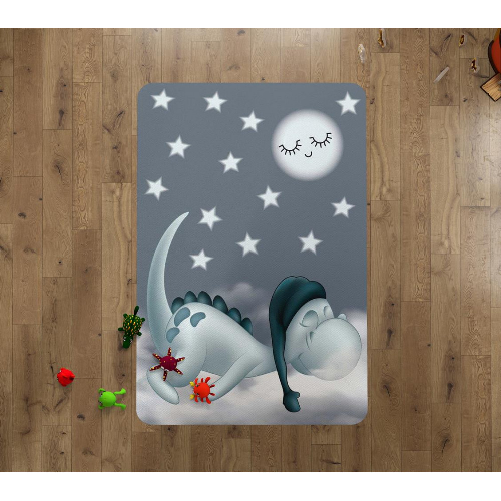 Χαλί με αντιολισθητικό επίστρωμα διαστάσεων 135Χ200 cm ιδανικό για το παιδικό δωμάτιο, ανθεκτικό στη καταπόνηση από το έντονο παιδικό παιχνίδι.
