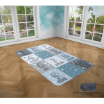 Χαλί με αντιολισθητικό επίστρωμα διαστάσεων 135Χ200 cm ιδανικό για το παιδικό δωμάτιο, ανθεκτικό στη καταπόνηση από το έντονο παιδικό παιχνίδι.