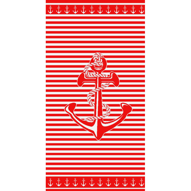 Πετσέτα Θαλάσσης Ζακάρ 90Χ170 Βελουτέ με νηματοβαφή, διπλής όψεως, κατασκευασμένη από απαλό ,απορροφητικό Αιγυπτιακό βαμβάκι 100%, βάρους 420 gsm, σε καλοκαιρινές παραστάσεις και χρώματα για τη παραλία.