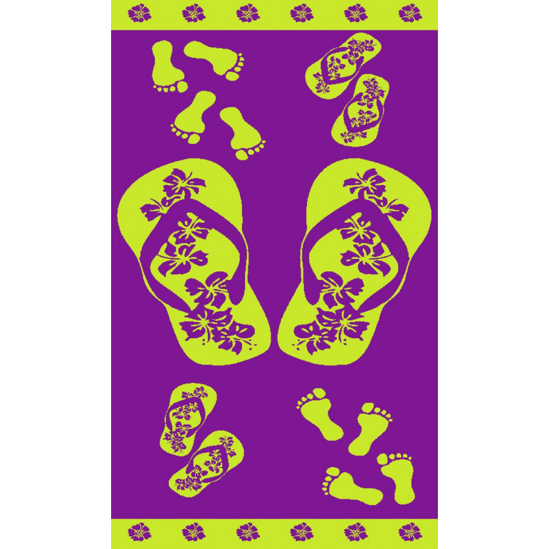 Πετσέτα Θαλάσσης Ζακάρ 90Χ170 Βελουτέ με νηματοβαφή, διπλής όψεως, κατασκευασμένη από απαλό ,απορροφητικό Αιγυπτιακό βαμβάκι 100%, βάρους 420 gsm, σε καλοκαιρινές παραστάσεις και χρώματα για τη παραλία.