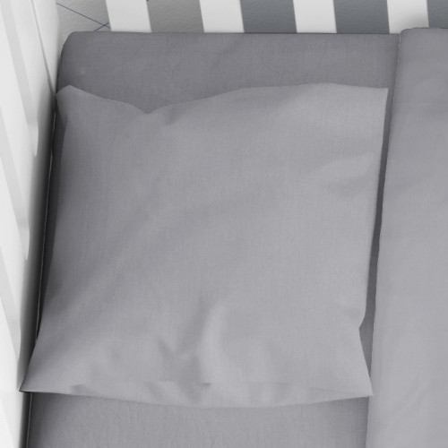 DIMcol ΜΑΞΙΛΑΡΟΘΗΚΗ ΒΡΕΦ Cotton 100% 35Χ45 Solid 495 Dark grey 1910817706249592