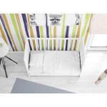  Βρεφικό απαλό παπλωματάκι κούνιας Μονόχρωμο 120Χ160 cm με γέμιση βατα αντιαλλεργική 300 gsm -Κατασκευασμένο από ύφασμα βαμβακερό 100 %, 144 Κλωστών για τη κούνια του μωρού σας.