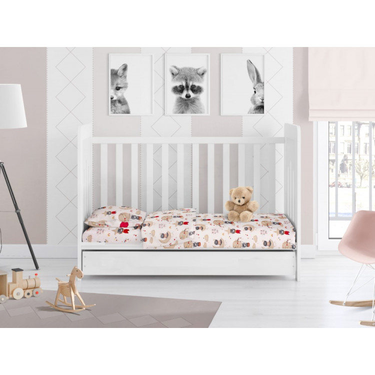 Βρεφικό Κατωσέντονο κούνιας διαστάσεων 70Χ140Χ15 cm με λάστιχο,1 τεμ.