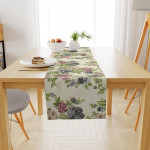 Αλέκιαστη τραβέρσα διάστασης 40Χ180 cm ύφανσης PANAMA με ειδικό φινίρισμα στα νήματα, που το καθιστά μαλακό και αδιάβροχο.